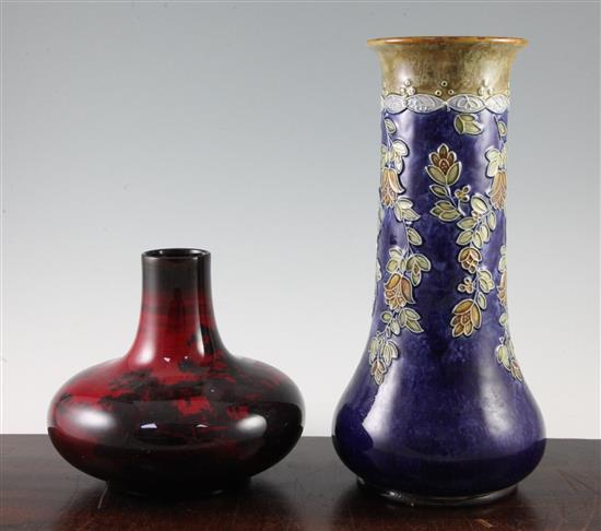 Two Doulton vases